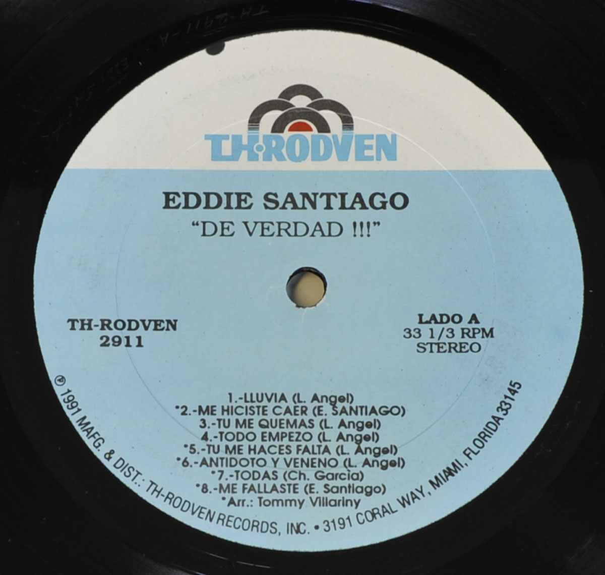 High Resolution Photo #3 EDDIE SANTIAGO De Verdad 15 Super Exitos 